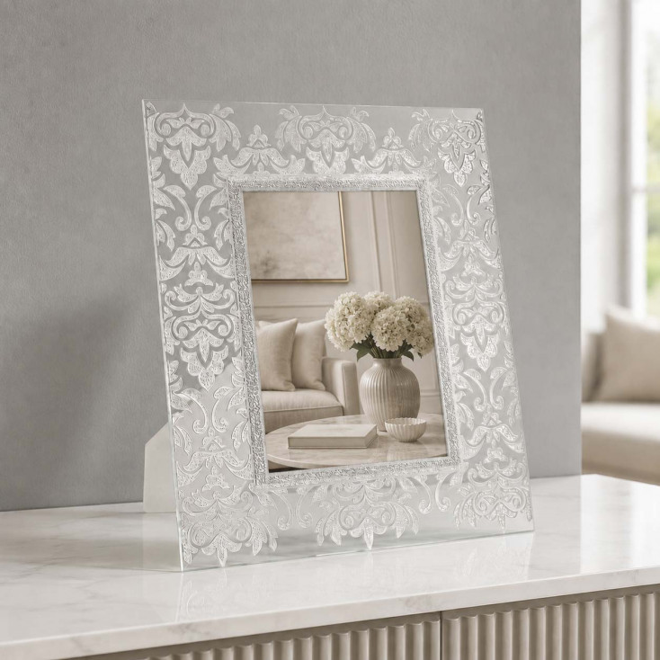 Cornice portafoto in vetro dal design moderno