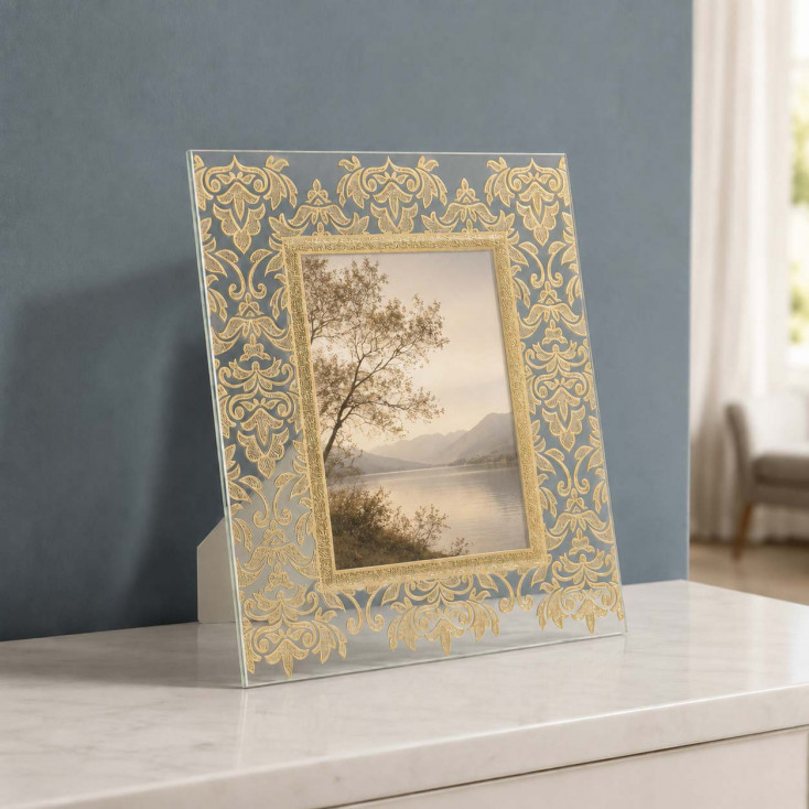 Cornice portafoto in vetro dal design moderno