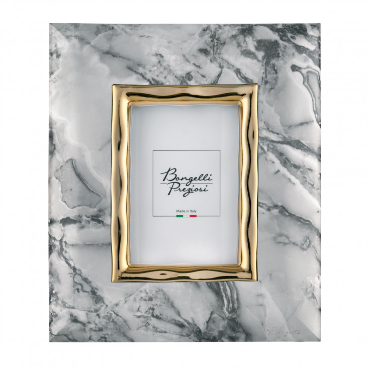 Portafoto con cornice in marmo dal design moderno