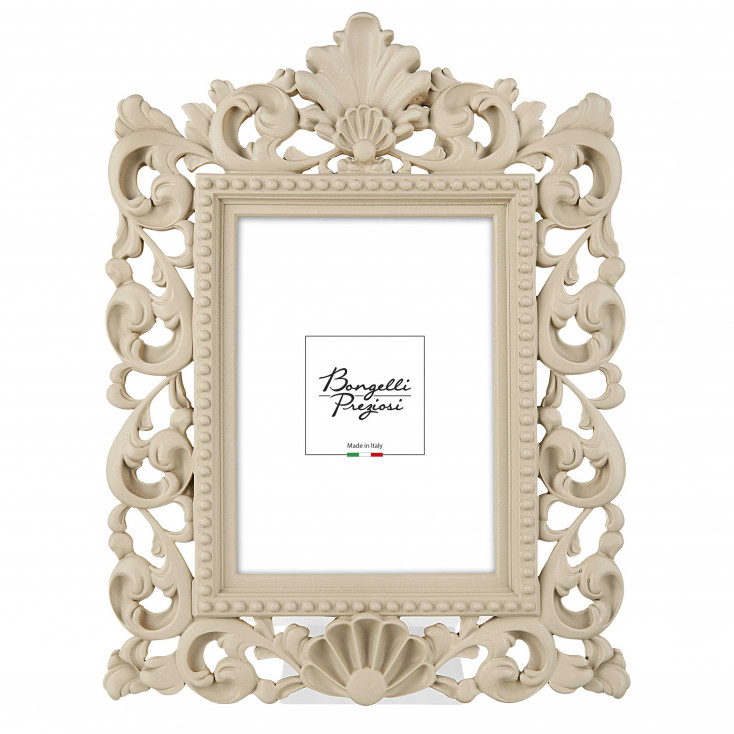 Portafoto da tavolo barocco in marmorino dal design moderno ed elegante