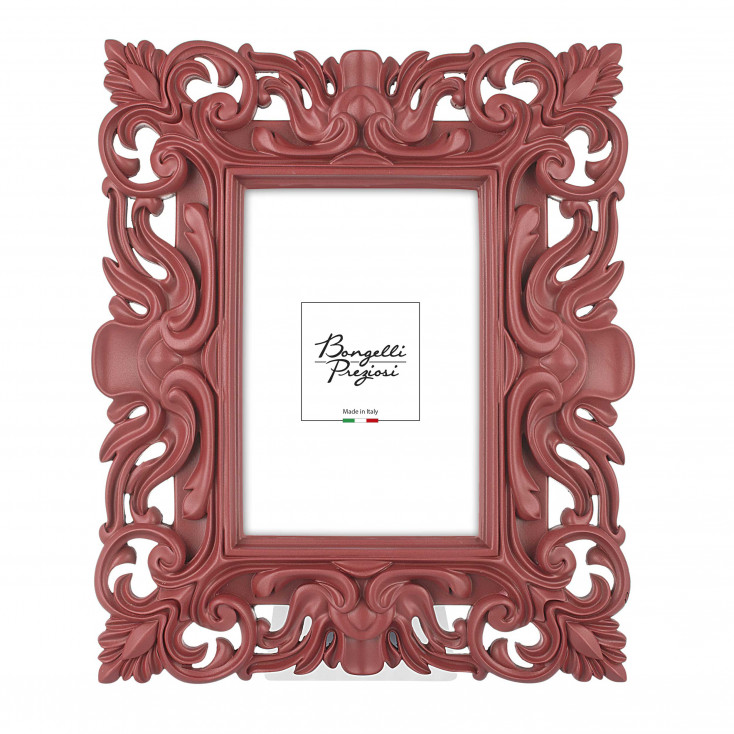 Portafoto da tavolo in stile barocco in marmorino dal design moderno ed elegante