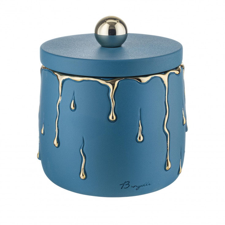 Portagioie in marmorino con decori a goccia design moderno ed elagante