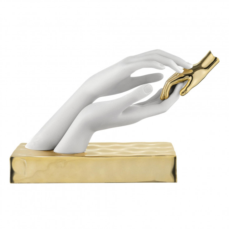 Scultura piccola in marmorino dal design moderno