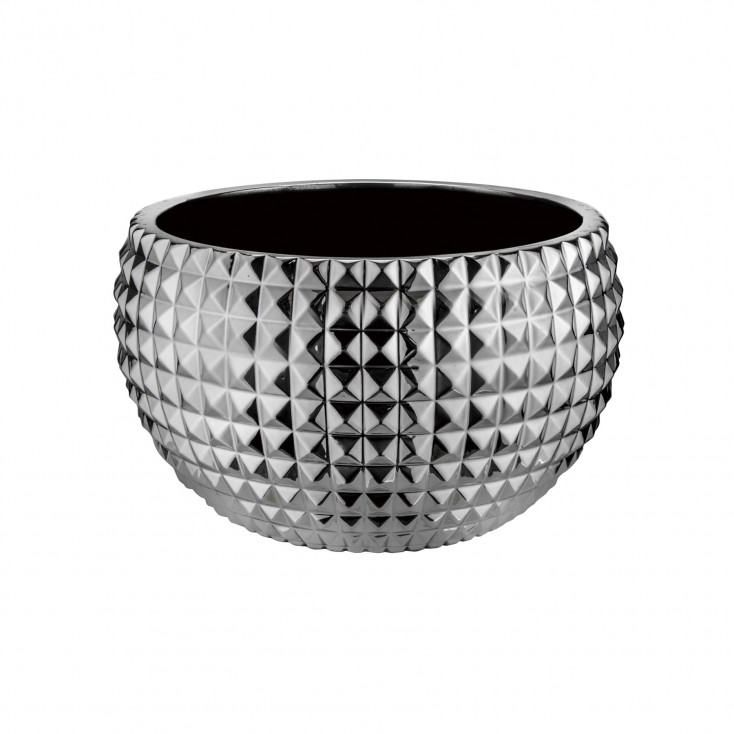 Vaso in marmorino a mezzaluna piccolo dal design elegante