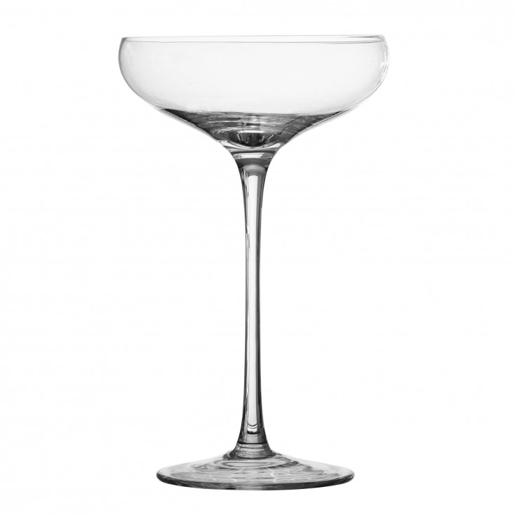 Set 4 pezzi coppa per champagne in vetro