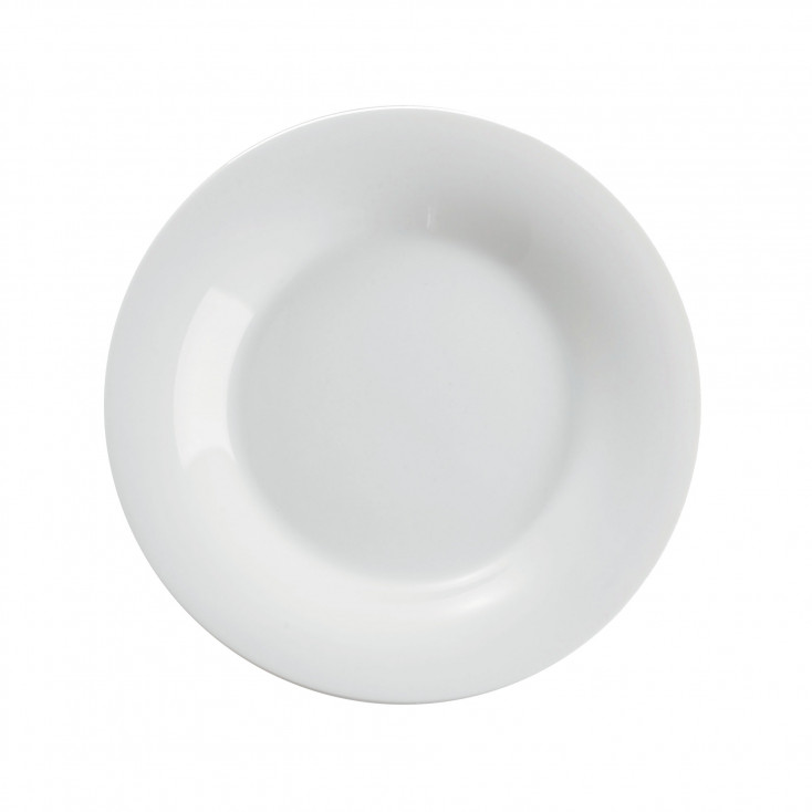 Set 6 pezzi piatti frutta in ceramica dalle linee classiche ed eleganti