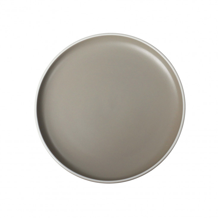 Set 6 pezzi Piatti piani in ceramica dal design moderno