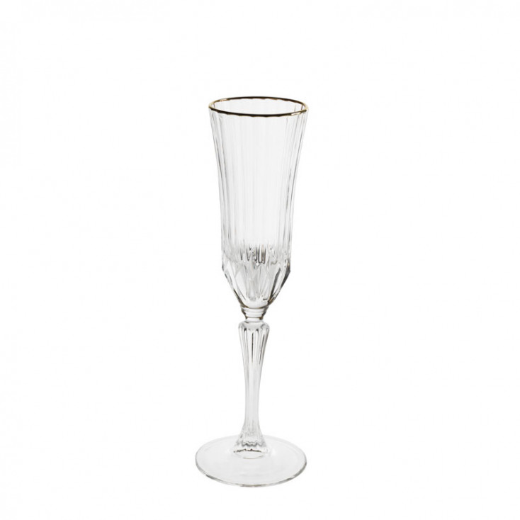 Set 6pz bicchieri flute in vetro