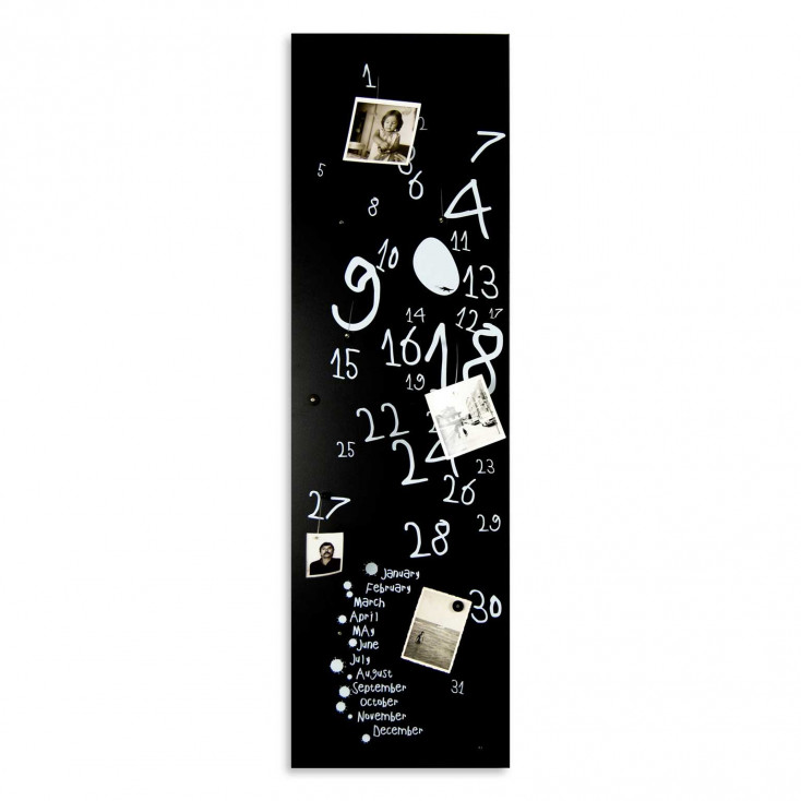 Lavagna magnetica verticale con magneti per foto e calendario "KROK 3"