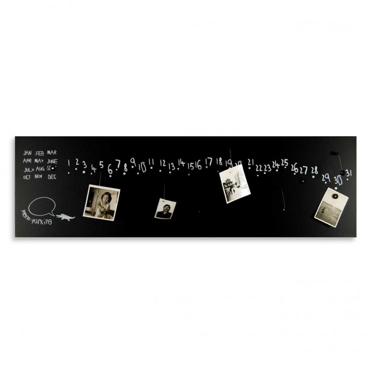 Lavagna magnetica con calendario con magneti inclusi per foto e appunti "KROK 2"