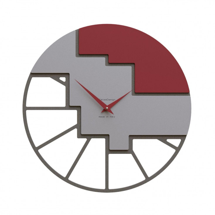 Orologio da parete rotondo in legno dal design moderno ed elegante