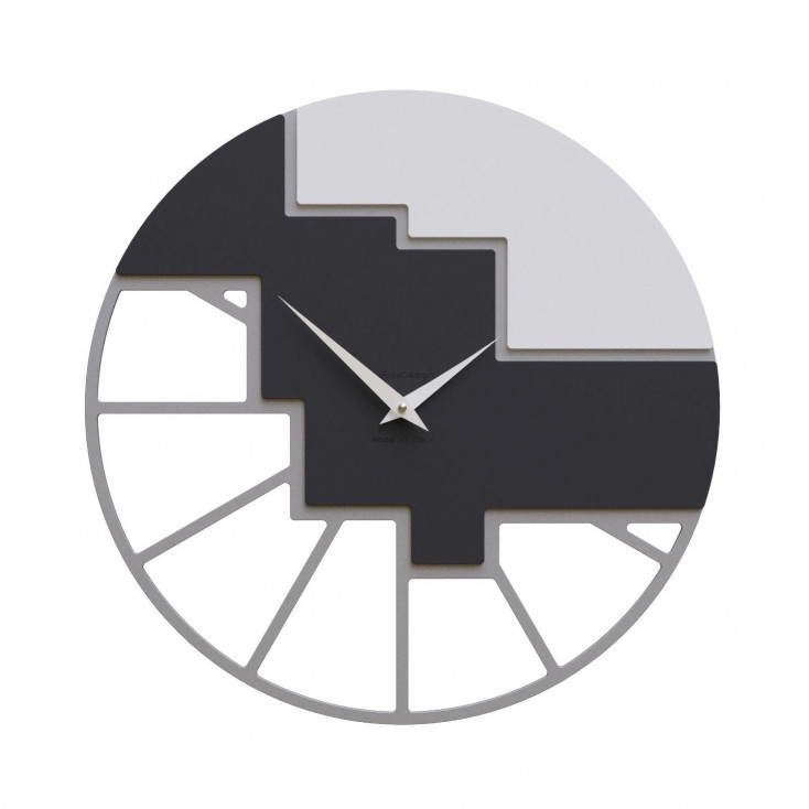 Orologio da parete rotondo in legno dal design moderno ed elegante