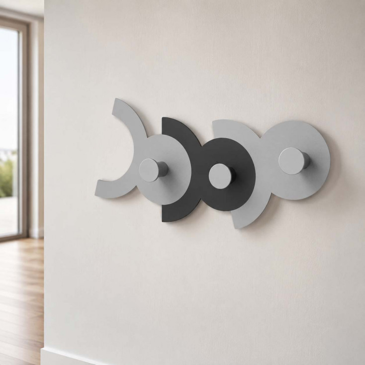 Appendino in legno per cameretta bambini con 3 ganci