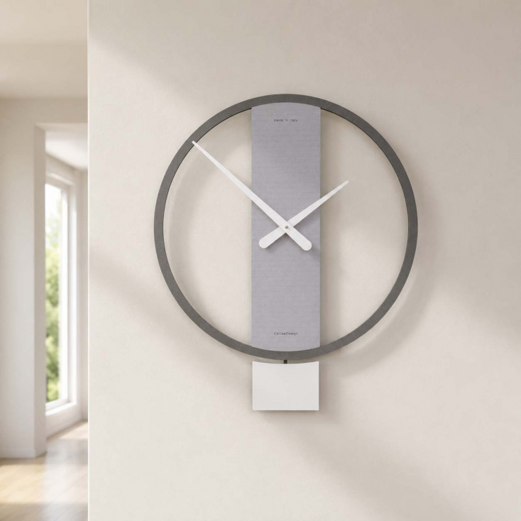 Orologio a pendolo in legno dal design moderno per cucina o soggiorno
