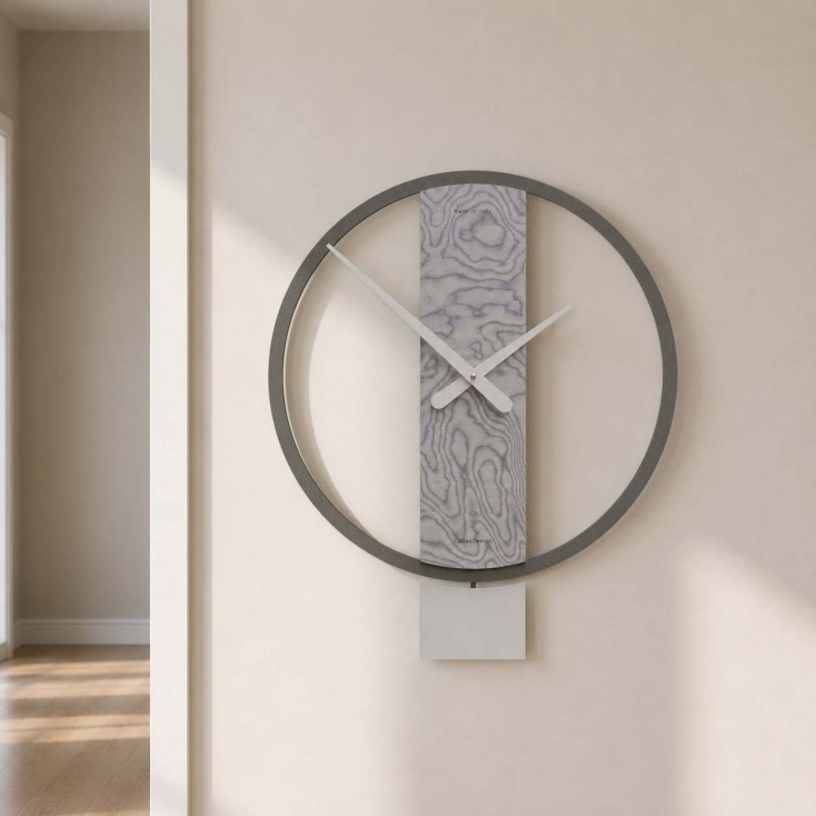 Orologio a pendolo in legno dal design moderno per cucina o soggiorno
