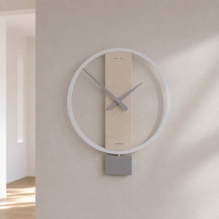 Orologio a pendolo in legno dal design moderno per cucina o soggiorno