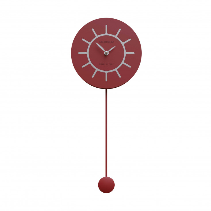 Orologio da parete a pendolo in legno dal design moderno