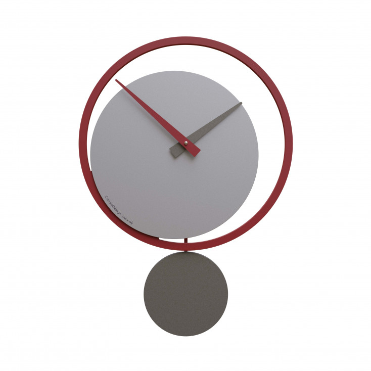 Orologio da parete a pendolo in legno dal design moderno