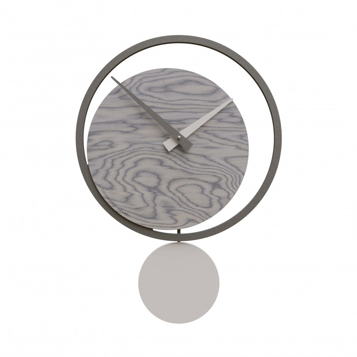 Orologio da parete a pendolo in legno dal design moderno