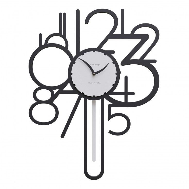 Orologio da parete a pendolo in legno dal design moderno ed elegante