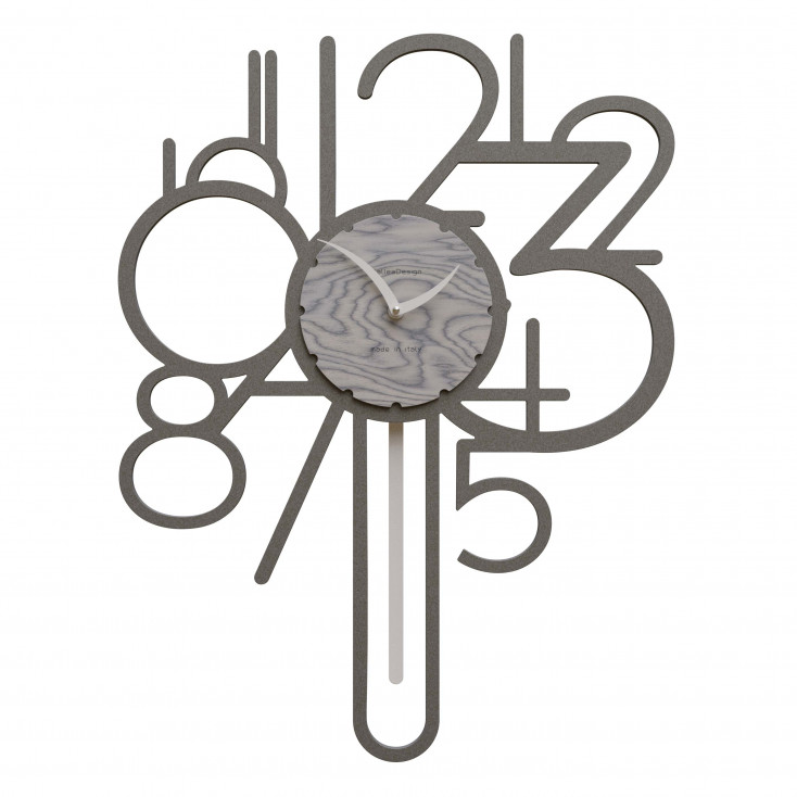 Orologio da parete a pendolo in legno dal design moderno ed elegante