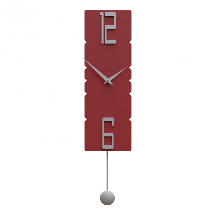 Orologio da parete a pendolo in legno dal design moderno ed elegante