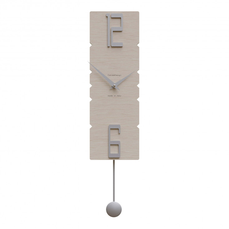 Orologio da parete a pendolo in legno dal design moderno ed elegante