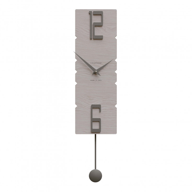 Orologio da parete a pendolo in legno dal design moderno ed elegante