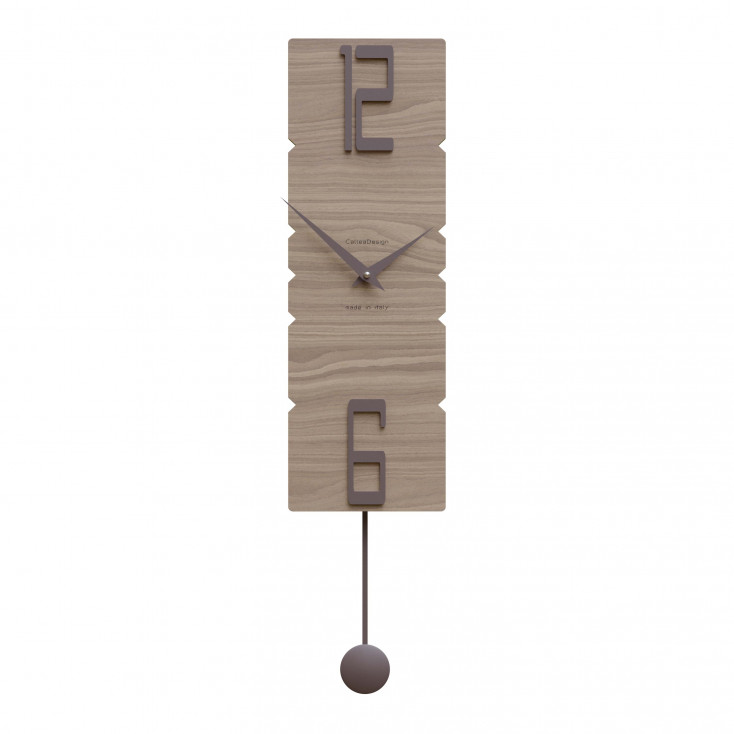 Orologio da parete a pendolo in legno dal design moderno ed elegante