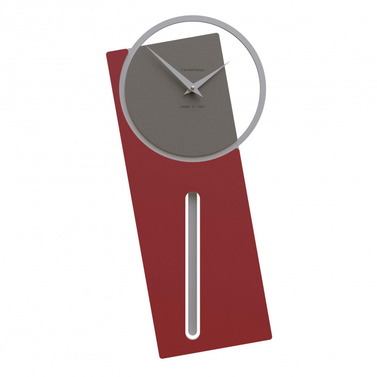 Orologio da parete a pendolo in legno dal design moderno ed elegante