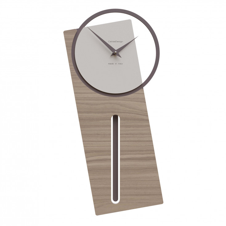 Orologio da parete a pendolo in legno dal design moderno ed elegante