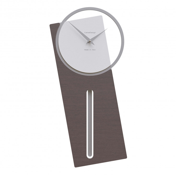 Orologio da parete a pendolo in legno dal design moderno ed elegante