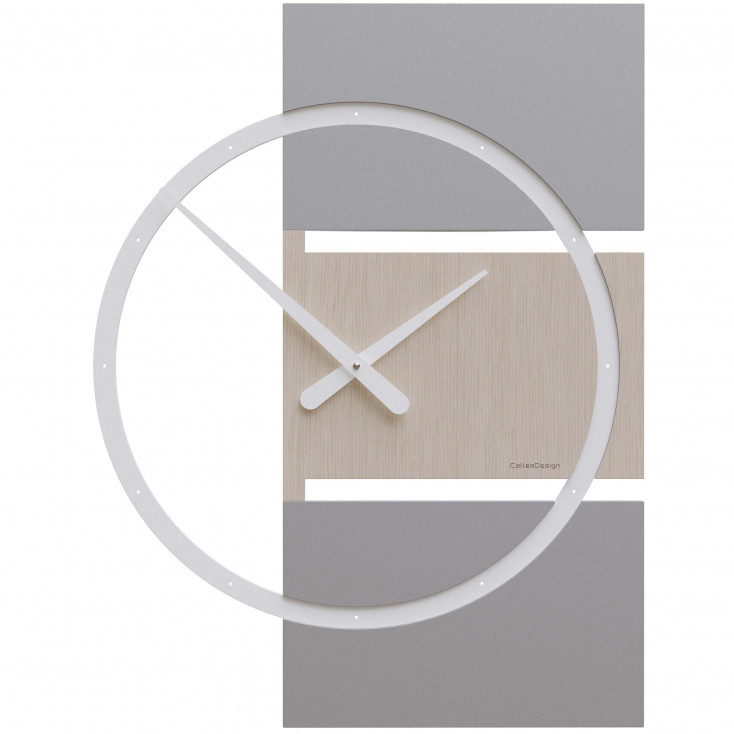 Orologio da parete grande in legno dal design moderno ed elegante