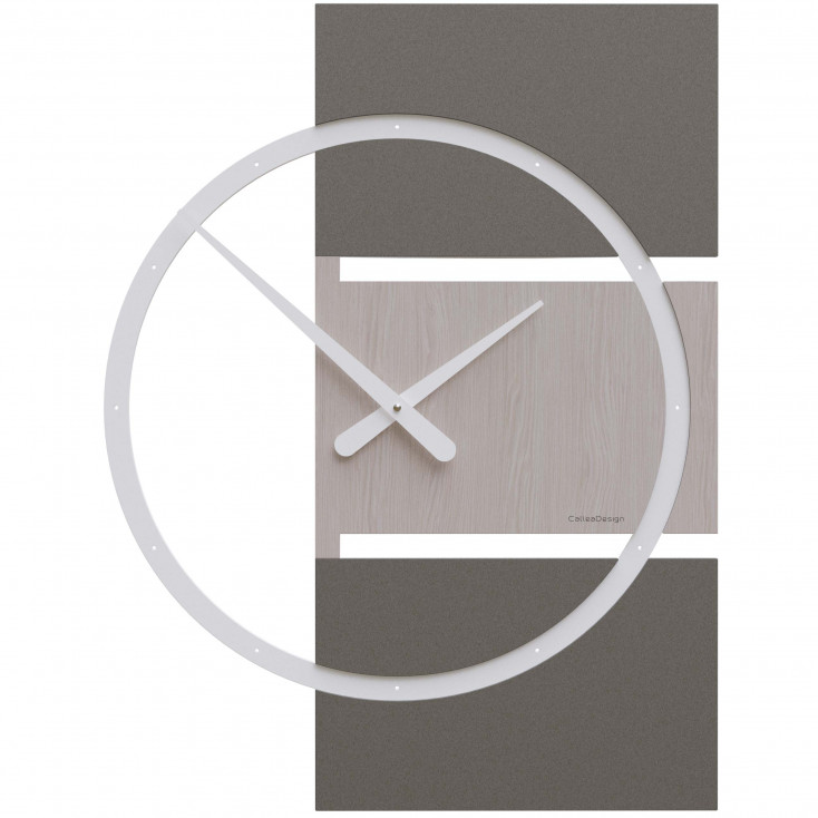 Orologio da parete grande in legno dal design moderno ed elegante