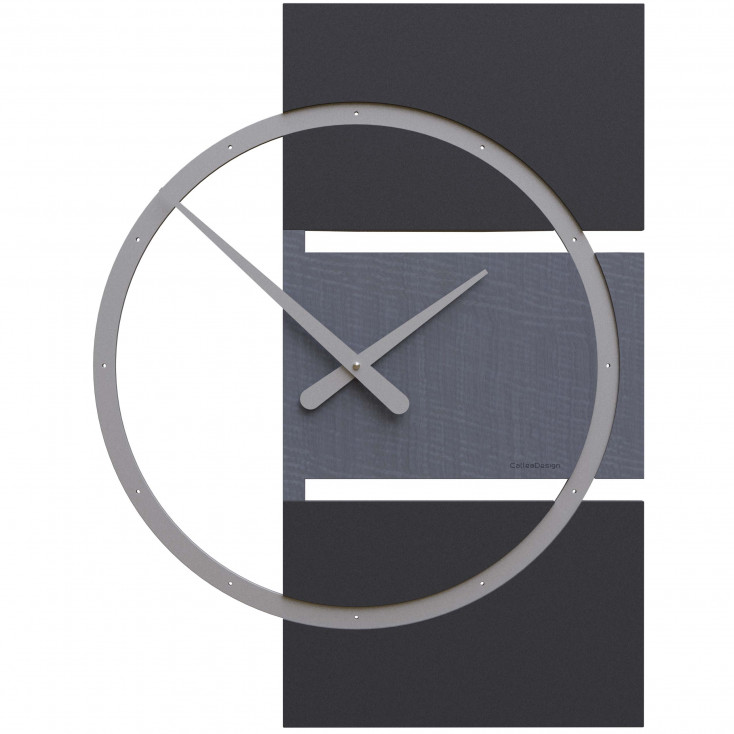 Orologio da parete grande in legno dal design moderno ed elegante