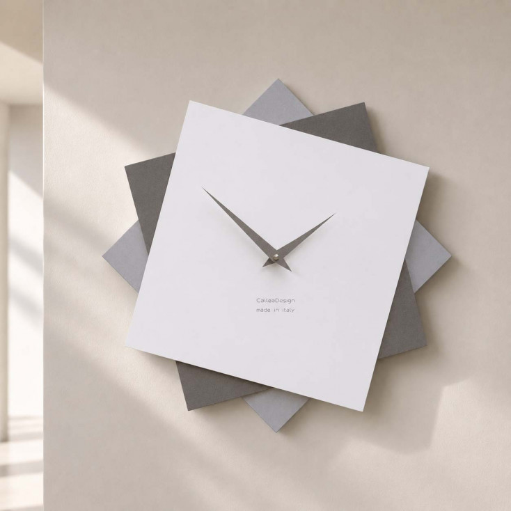 Orologio da parete grande in legno per cucina o per soggiorno dal design moderno
