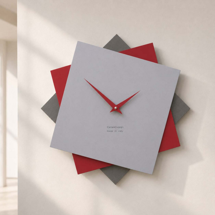 Orologio da parete grande in legno per cucina o per soggiorno dal design moderno