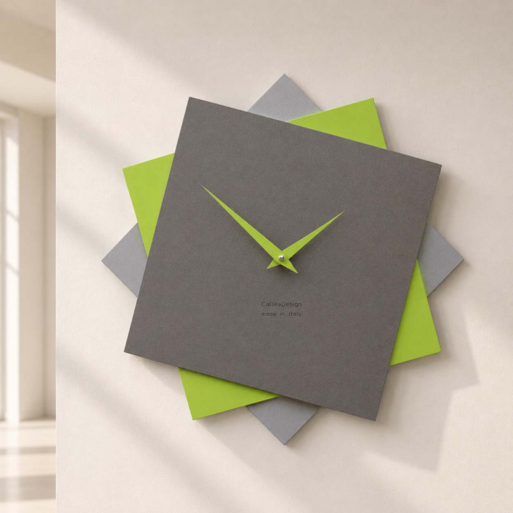 Orologio da parete grande in legno per cucina o per soggiorno dal design moderno