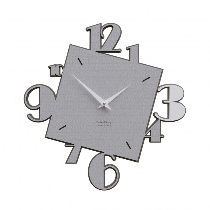 Orologio da parete in legno dal design moderno con quadrante con numeri