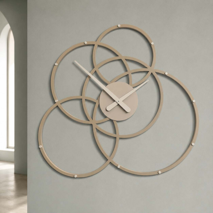 Orologio da parete in legno dal design moderno per salotto o ufficio