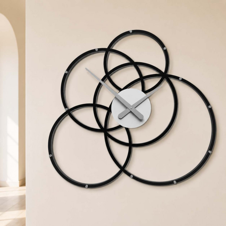 Orologio da parete in legno dal design moderno per salotto o ufficio