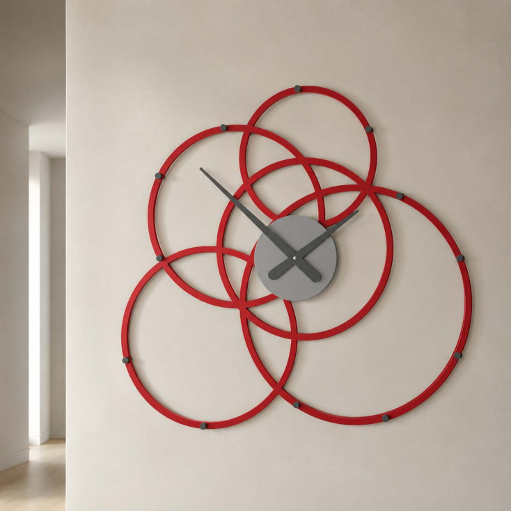 Orologio da parete in legno dal design moderno per salotto o ufficio