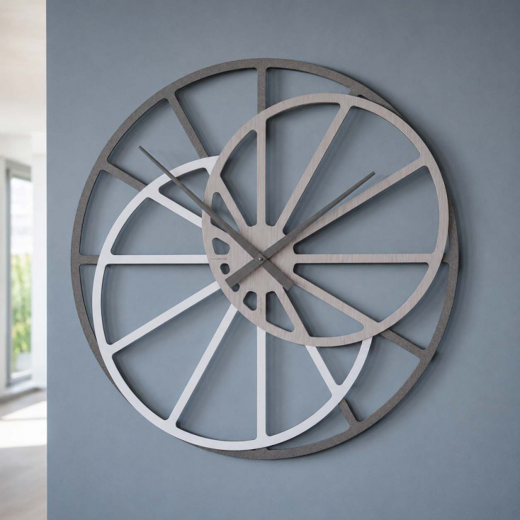 Orologio da parete in legno di grandi dimensioni