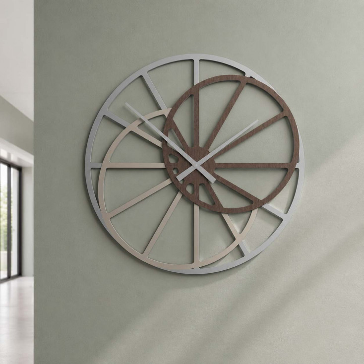 Orologio da parete in legno di grandi dimensioni