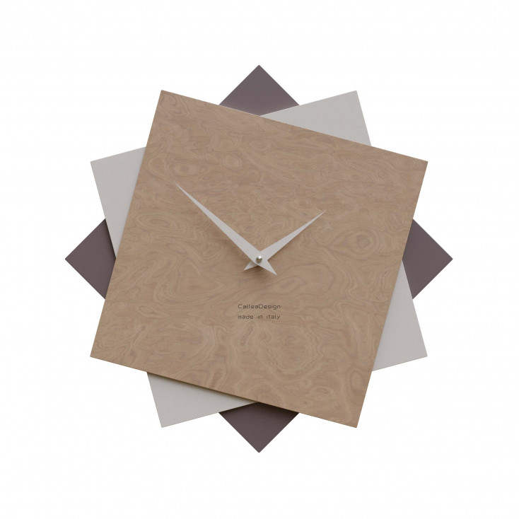 Orologio da parete grande in legno per cucina o per soggiorno dal design moderno