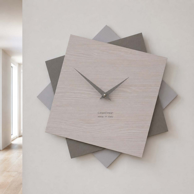 Orologio da parete in legno per cucina o per soggiorno dal design moderno