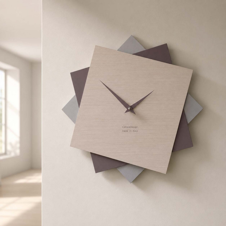 Orologio da parete in legno per cucina o per soggiorno dal design moderno