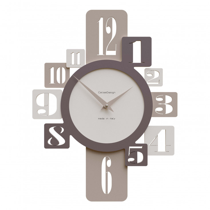 Orologio da parete in legno per cucina o soggiorno di design moderno