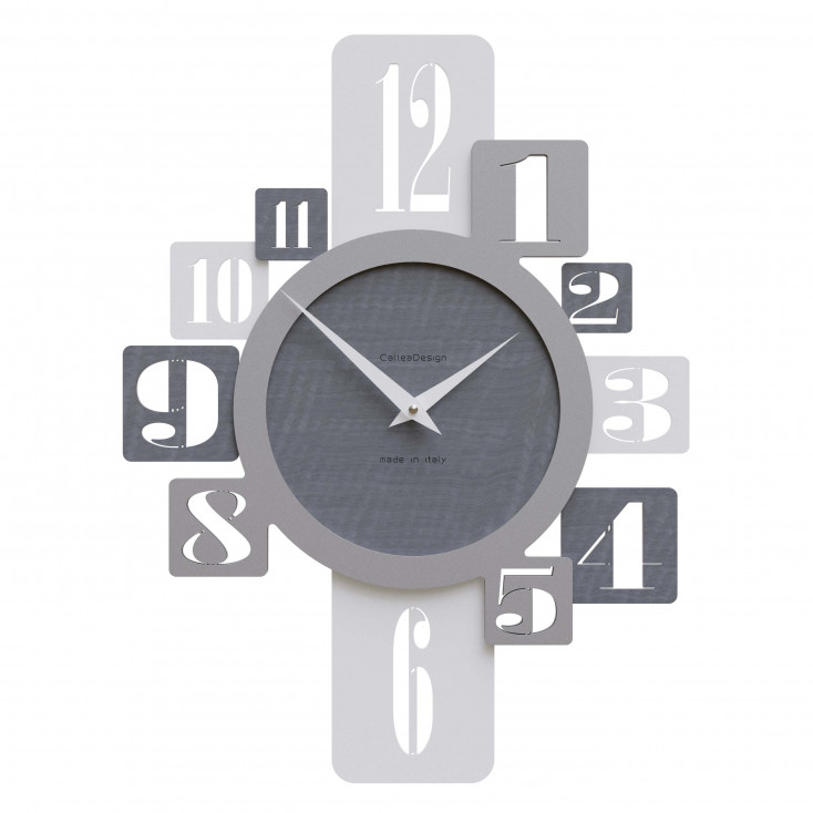 Orologio da parete in legno per cucina o soggiorno di design moderno
