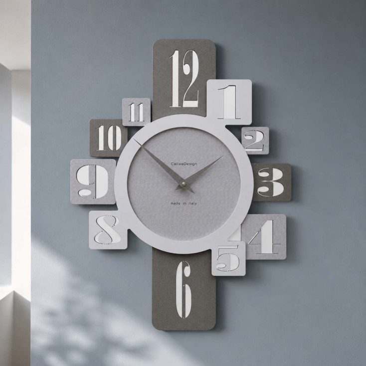 Orologio da parete in legno per cucina o soggiorno di design moderno